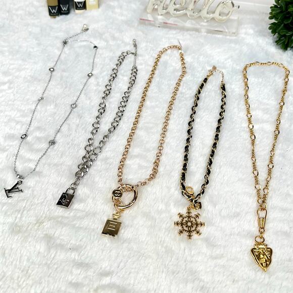 Authentic LV, Chanel, Gucci and Dior charms Pendant Necklaces chain CHOOSE ONE - Picture 4 of 7